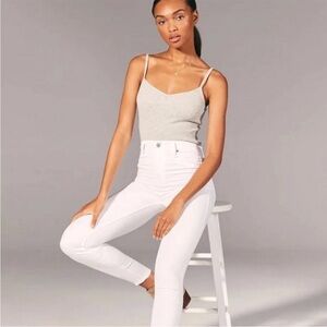 Hollister High-Rise Jean Legging White Denim Size W27 L26